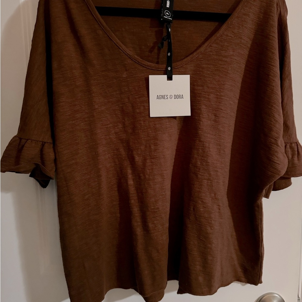 Fall: NWT Agnes and Dora brown shirt